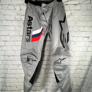 NWT 2022 Alpinestars Racer Gear Pants (Grey/Blue/Red)